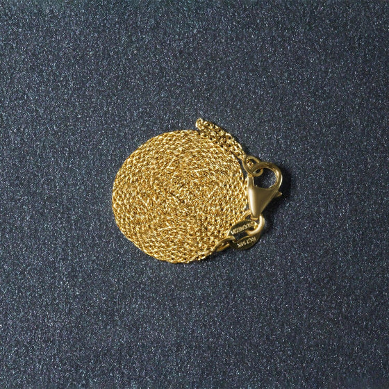 14k Yellow Gold Oval Cable Link Chain 0.97mm - Diamond Designs