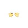 14k Yellow Gold Post Earrings with Stars - Diamond Designs