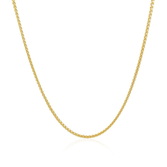 14k Yellow Gold Round Chain 1.2mm - Diamond Designs