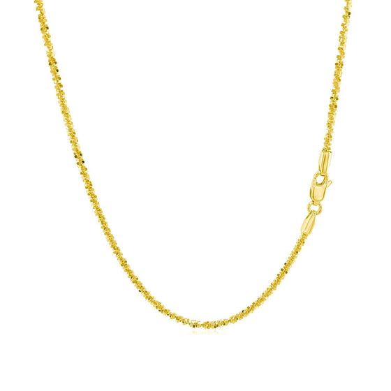 14k Yellow Gold Sparkle Chain 1.5mm - Diamond Designs