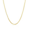 2.3mm 14k Yellow Gold Rolo Chain - Diamond Designs