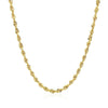 2.75mm 14k Yellow Gold Solid Diamond Cut Rope Chain - Diamond Designs