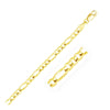 4.5mm 14k Yellow Gold Solid Figaro Bracelet - Diamond Designs