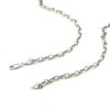 4.6mm 14k White Gold Oval Rolo Chain - Diamond Designs