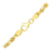 5.0mm 10k Yellow Gold Solid Diamond Cut Rope Chain - Diamond Designs