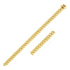 5.0mm 14k Yellow Gold Classic Miami Cuban Solid Bracelet - Diamond Designs
