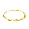 6.0mm 14k Yellow Gold Solid Figaro Bracelet - Diamond Designs