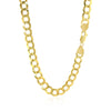 7.0mm 10k Yellow Gold Curb Chain - Diamond Designs
