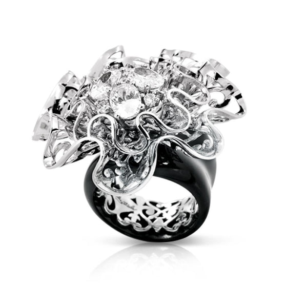 Belle Etoile Corsage Ring Classic Fine Solid Sterling Silver