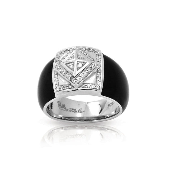 Belle Etoile Czarina Ring Classic Fine Solid Sterling Silver