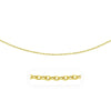 3.5mm 14k Yellow Gold Pendant Chain with Textured Links