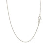 Sterling Silver Rhodium Plated Cable Chain 0.6mm