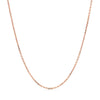 14k Rose Gold Diamond Cut Cable Link Chain 1.1mm