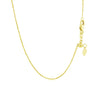 14k Yellow Gold Adjustable Cable Chain 0.9mm