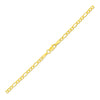 2.8mm 14k Yellow Gold Figaro Anklet - Diamond Designs