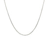 Sterling Silver Rhodium Plated Box Chain 0.7mm
