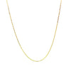 14k Yellow Gold Diamond Cut Cable Link Chain 0.8mm