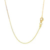 14k Yellow Gold Diamond Cut Cable Link Chain 0.8mm