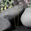 14k Yellow Gold Diamond Cut Cable Link Chain 0.8mm
