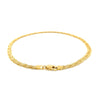 3.5mm 14k Yellow Gold Braided Foxtail Anklet