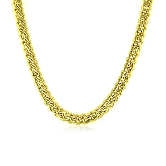 4.0mm 14k Yellow Gold Classic Miami Cuban Chain - Diamond Designs