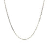 Sterling Silver Rhodium Plated Cable Chain 1.5mm