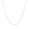 10k White Gold Classic Box Chain 0.45mm - Diamond Designs