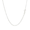 10k White Gold Classic Box Chain 0.45mm - Diamond Designs