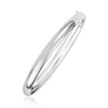 Classic Bangle in 14k White Gold (5.0mm)