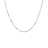18k White Gold Box Chain 0.6mm