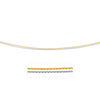 14k Two-Tone Double Strand Cable Pendant Chain 1.1mm