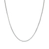 14k White Gold Franco Chain 0.9mm