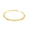 4.6mm 10k Yellow Gold Lite Figaro Bracelet