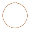 Rose Gold 17 inch Braid Link Necklace