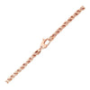 Rose Gold 17 inch Braid Link Necklace - Diamond Designs