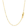 14k Yellow Gold Diamond-Cut Bead Chain 1.0mm