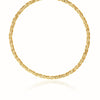14k Yellow Gold Fancy Byzantine Chain Necklace