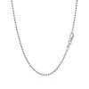 14k White Gold Bead Chain 1.5mm