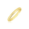 14k Yellow Gold Textured Comfort Fit Wedding Band