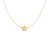 14k Yellow Gold Necklace with Five Pointed Star