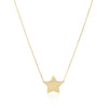 14k Yellow Gold Necklace with Five Pointed Star