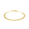 4.0mm 14k Yellow Gold Super Flex Herringbone Bracelet