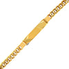 14k Yellow Gold Men's ID Cuban Chain Bracelet