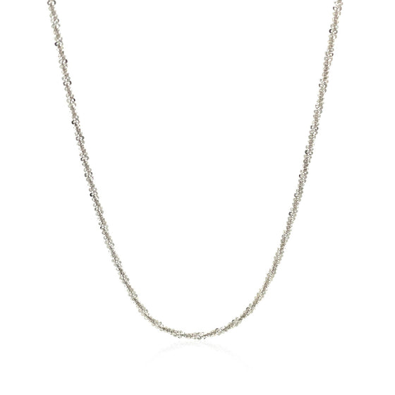Sterling Silver 1.5mm Adjustable Sparkle Chain