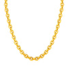 14k Yellow Gold Polished Oval Link Necklace