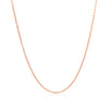 14k Rose Gold Diamond Cut Cable Link Chain 1.1mm