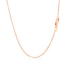 14k Rose Gold Diamond Cut Cable Link Chain 1.1mm