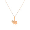 Elephant Pendant in 10k Rose Gold - Diamond Designs