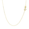 14k Yellow Gold Necklace with Moon - Diamond Designs