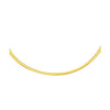 2.5mm 14k Two Tone Gold Reversible Omega Necklace
